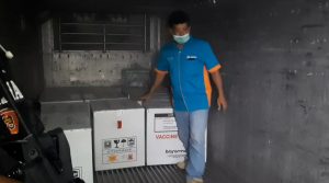 40.520 Vaksin Covid-19 Tiba di UPTD Instalasi Farmasi Dinkes Lampung