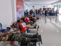 HUT ke-73 Pomad, Denpom II/3 Lampung Gelar Donor Darah