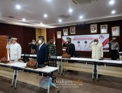 Bupati Lampung Tengah Musa Ahmad Mengikut Upacara Hari Lahirnya Pancasila