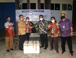 PT Pusri Serahkan Bantuan Tiga Ribu Dosis Vaksin Sinopharm untuk Warga Lamsel