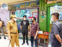 Bupati Lamteng Mengecek Pasar Bandarjaya