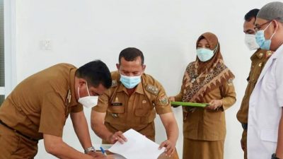 Bupati Lamteng Pimpin Sertijab Direktur RSUD Demang Sepulau Raya