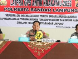 Polresta Bandarlampung Gelar Operasi Antik Krakatau 2022 pada 18 – 31 Maret 2022