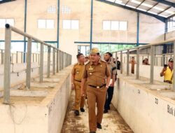 Bupati Musa Ahmad Tinjau Pasar Rakyat di Bandarjaya