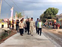 Bupati Lamteng Resmikan Jalan Ruas Poncowati – Purnama Tunggal