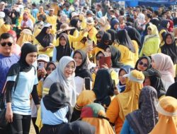 Haornas 2024, Kecamatan Seputih Mataram Gelar Senam Bersama