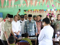 Bupati Lampung Tengah Dampingi Gubernur Lampung Peluncuran Dapur Makan Gratis di Rama Dewa