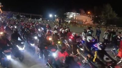 Ribuan Pemudik Motor Tiba di Bakauheni, Arus Dinihari H-3 Lebaran Meningkat