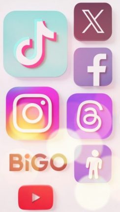 Ilustrasi media sosial